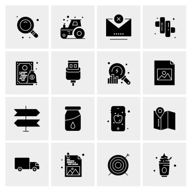 16 Evrensel Simge İş Vektörü