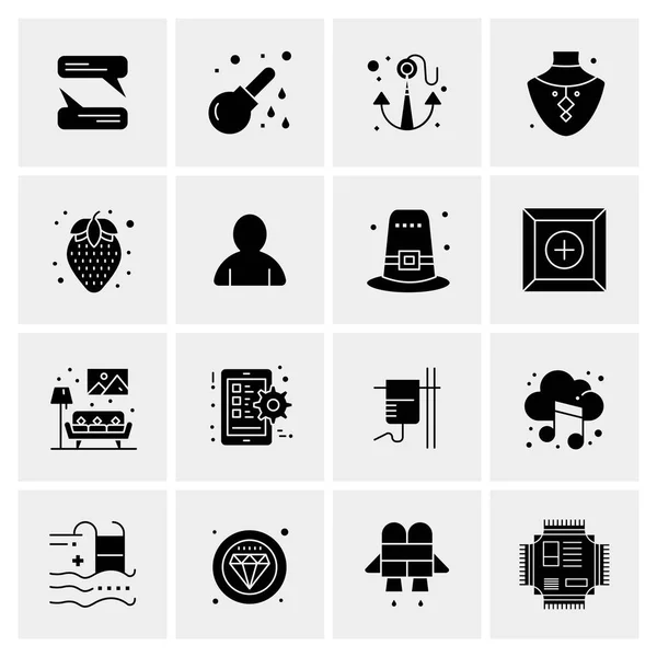 Iconos Universales Negocios Vector Icono Creativo Ilustración Para Usar Web — Vector de stock