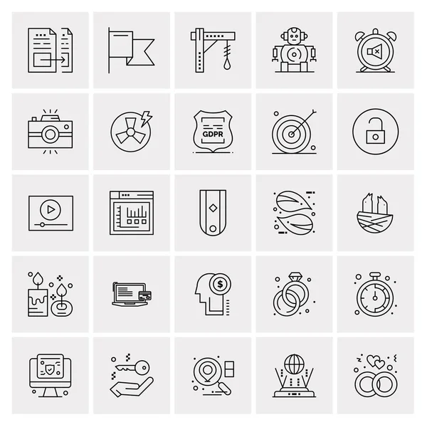 Conjunto Iconos Creativos Universales Simplemente Vector Ilustraciones Para Aplicaciones Web — Vector de stock