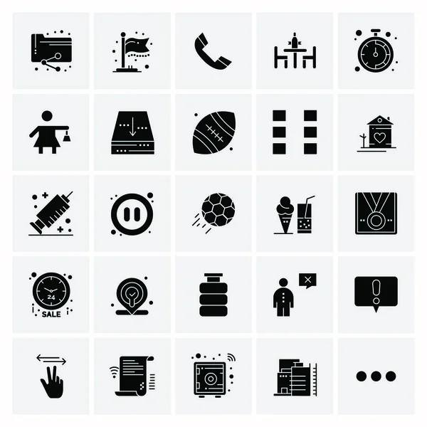 Conjunto Iconos Creativos Universales Simplemente Vector Ilustraciones Para Aplicaciones Web — Vector de stock