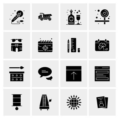 16 Evrensel Simge İş Vektörü