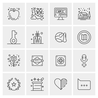 16 Evrensel Simge İş Vektörü