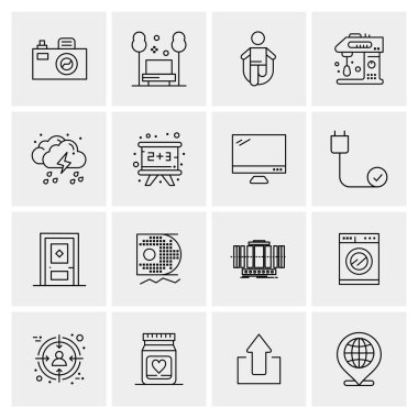 16 Evrensel Simge İş Vektörü