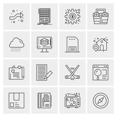 16 Evrensel Simge İş Vektörü