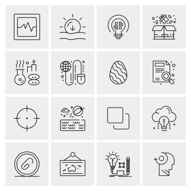 16 Evrensel Simge İş Vektörü