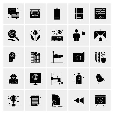 Evrensel yaratıcı simgeler kümesi, web ve mobil uygulamalar ve projeler için basit vektör illüstrasyonları 