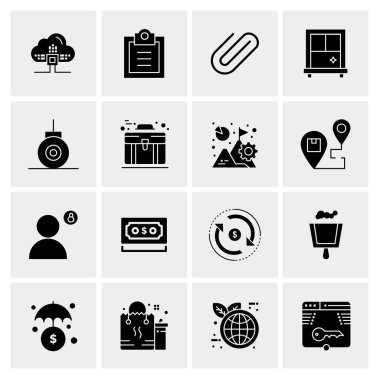 16 Evrensel Simge İş Vektörü