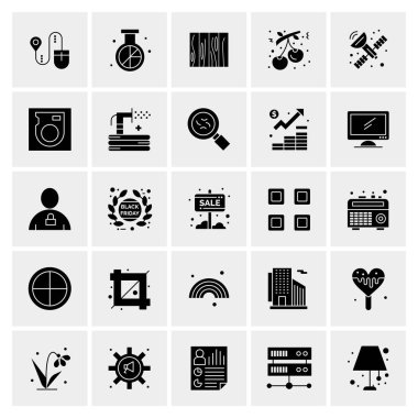 Evrensel yaratıcı simgeler kümesi, web ve mobil uygulamalar ve projeler için basit vektör illüstrasyonları 