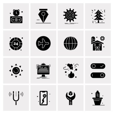 16 Evrensel Simge İş Vektörü