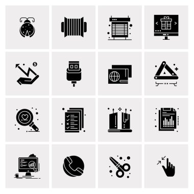 16 Evrensel Simge İş Vektörü