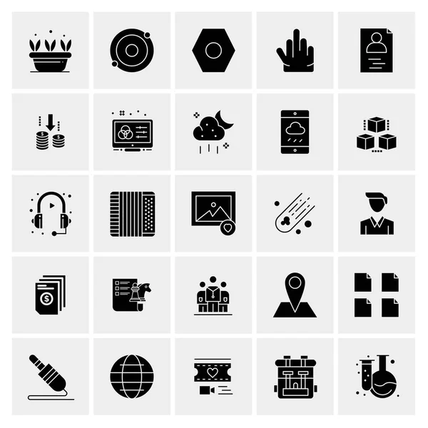 Set de 25 iconos de negocio universales Vector — Vector de stock