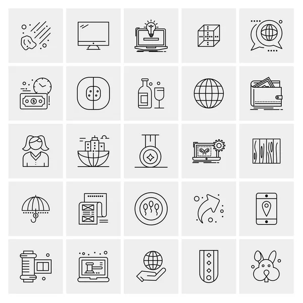 Set de 25 iconos de negocio universales Vector — Archivo Imágenes Vectoriales