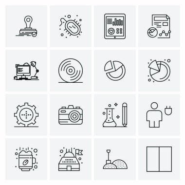 16 Evrensel Simge İş Vektörü