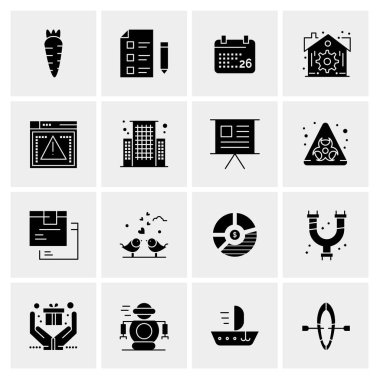 16 Evrensel Simge İş Vektörü