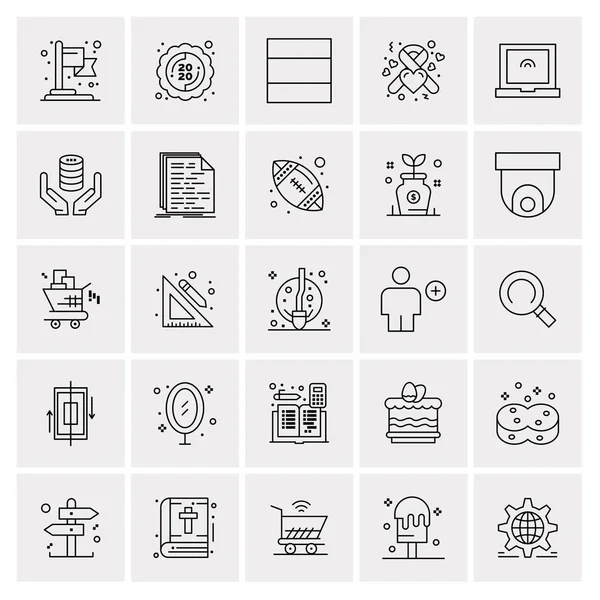 Conjunto Iconos Creativos Universales Simplemente Vector Ilustraciones Para Aplicaciones Web — Vector de stock