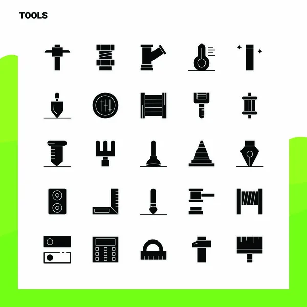 25 Инструменты набор иконок. Векторный шаблон иконы Божией Матери — стоковый вектор
