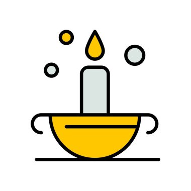 Ramazan simgeleri. Müslüman İslam dua ve ramazan kareem ince çizgi 