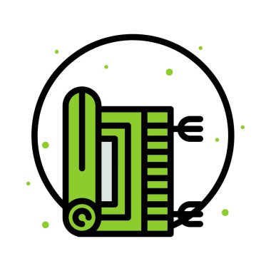 Ramazan simgeleri. Müslüman İslam dua ve ramazan kareem ince çizgi 