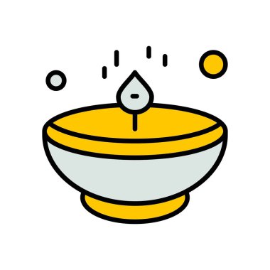 Ramazan simgeleri. Müslüman İslam dua ve ramazan kareem ince çizgi 