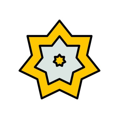 Ramazan simgeleri. Müslüman İslam dua ve ramazan kareem ince çizgi 