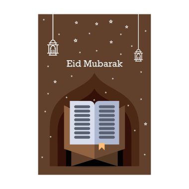 Ramazan Kareem tebrik şablonu. Arapça kaligrafi ve tradito