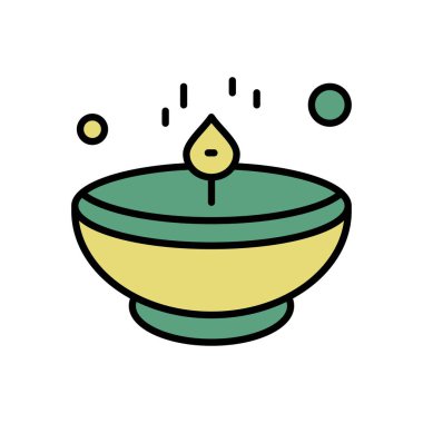 Ramazan simgeleri. Müslüman İslam dua ve ramazan kareem ince çizgi 