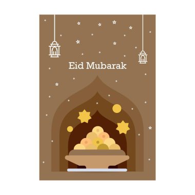 Ramazan Kareem tebrik şablonu. Arapça kaligrafi ve tradito