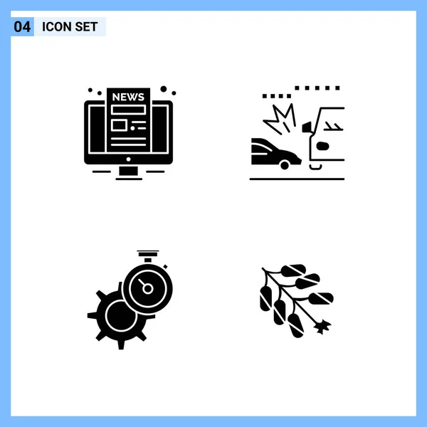 Conjunto de 16 iconos universales Vector de negocios — Vector de stock