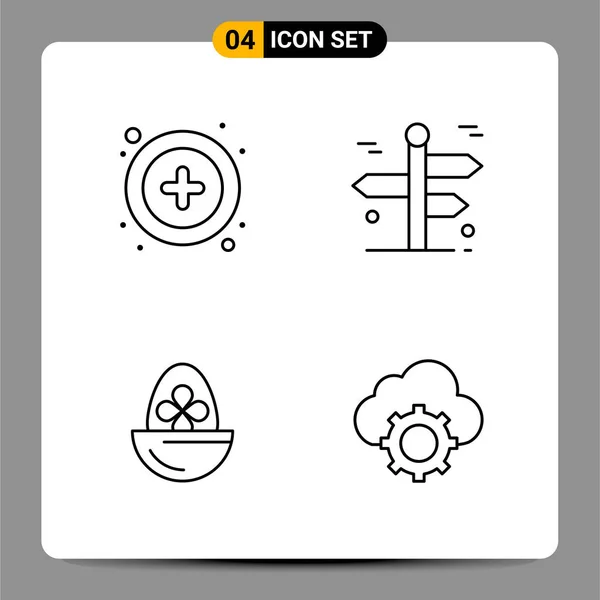 Set Universal Creative Icons Simply Vector Illustrations Web Mobile Apps — Stock Vector