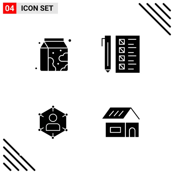 Conjunto Iconos Creativos Universales Simplemente Vector Ilustraciones Para Aplicaciones Web — Vector de stock