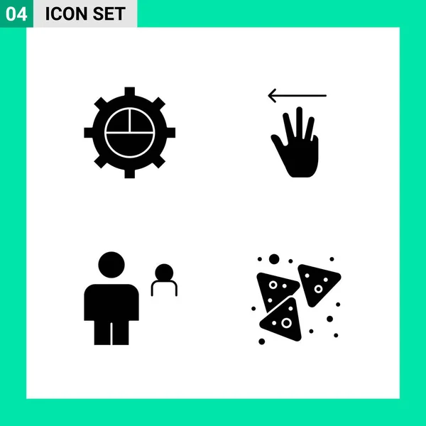 Conjunto Iconos Creativos Universales Simplemente Vector Ilustraciones Para Aplicaciones Web — Vector de stock