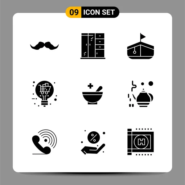 Set Universal Creative Icons Simply Vector Illustrations Web Mobile Apps — Stock Vector