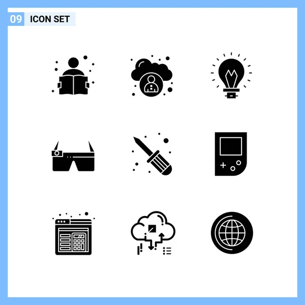 Conjunto Iconos Creativos Universales Simplemente Vector Ilustraciones Para Aplicaciones Web — Vector de stock