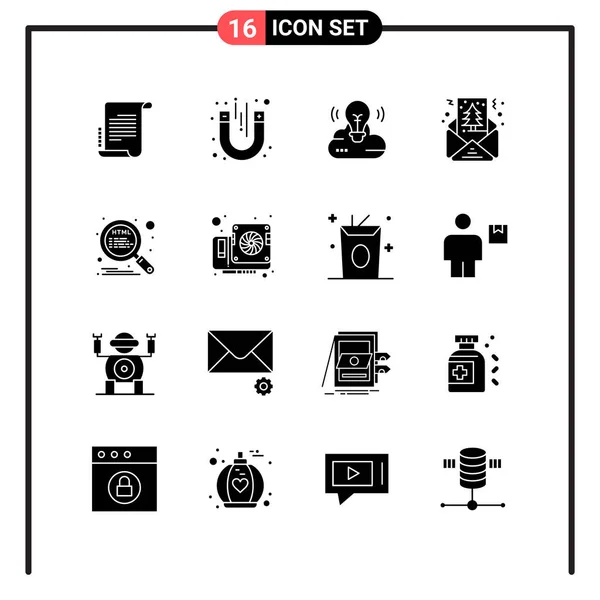 Conjunto Iconos Creativos Universales Simplemente Vector Ilustraciones Para Aplicaciones Web — Vector de stock