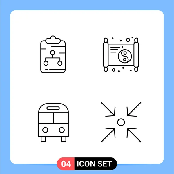 Conjunto Iconos Creativos Universales Simplemente Vector Ilustraciones Para Aplicaciones Web — Archivo Imágenes Vectoriales