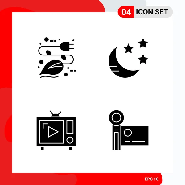 Conjunto Iconos Creativos Universales Simplemente Vector Ilustraciones Para Aplicaciones Web — Vector de stock