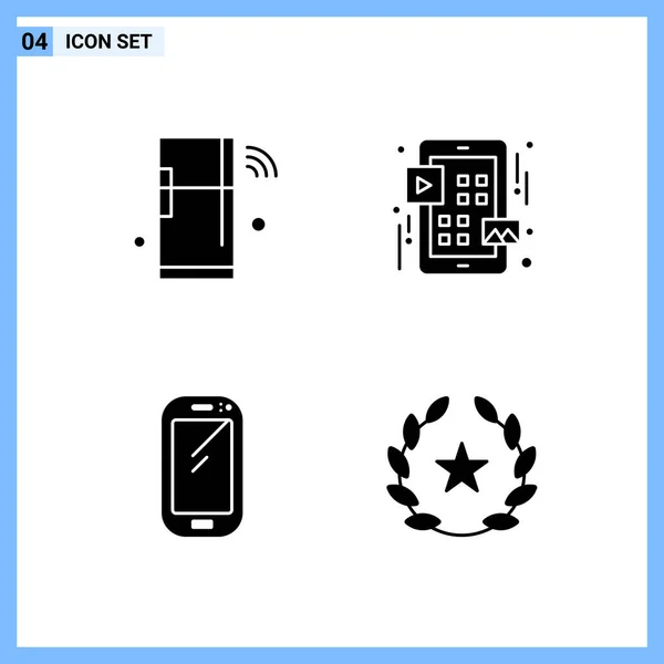 Set Dari Ikon Kreatif Universal Cukup Ilustrasi Vektor Untuk Aplikasi - Stok Vektor