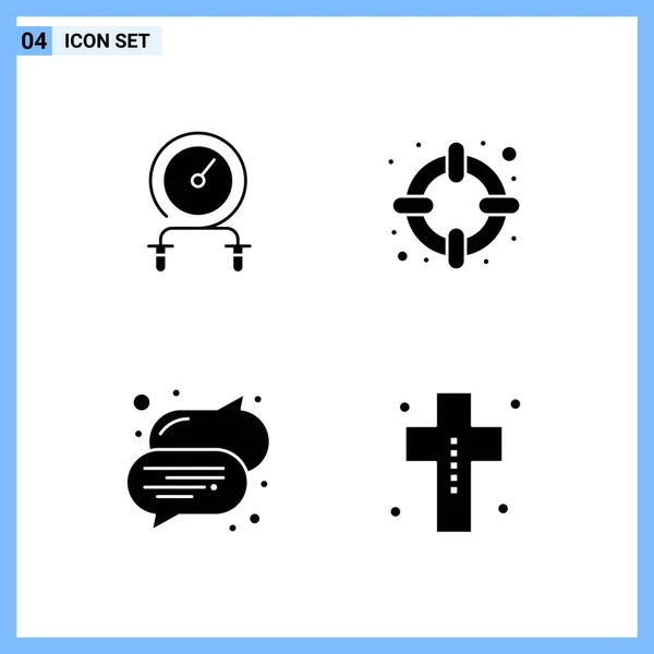 Set Dari Ikon Kreatif Universal Cukup Ilustrasi Vektor Untuk Aplikasi - Stok Vektor