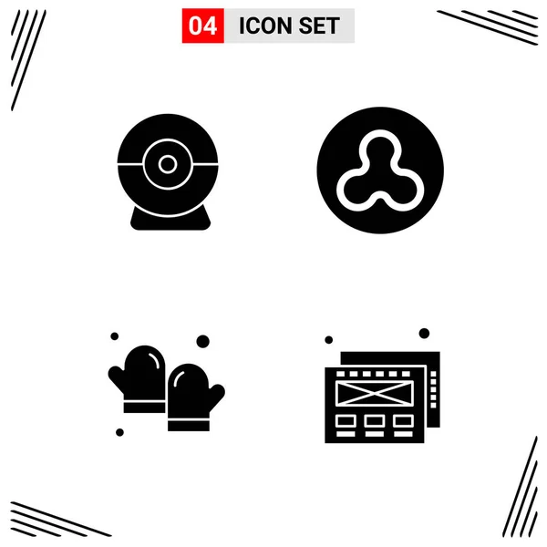 Set Universal Creative Icons Simply Vector Illustrations Web Mobile Apps — Stock Vector