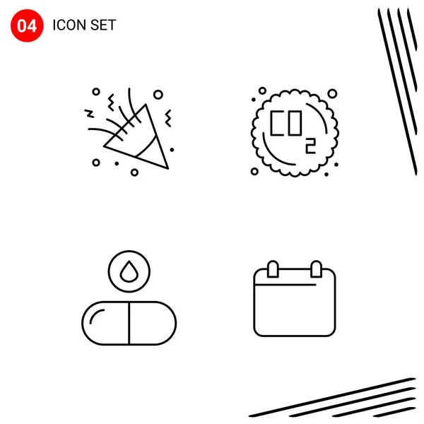 Set Universal Creative Icons Simply Vector Illustrations Web Mobile Apps — Stock Vector