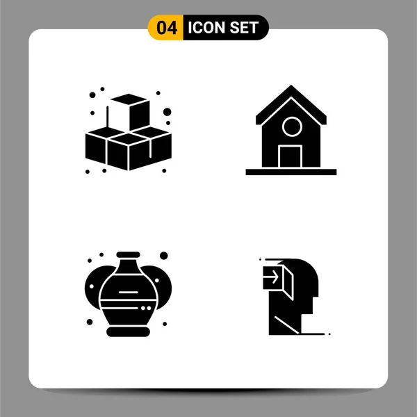 Conjunto Iconos Creativos Universales Simplemente Vector Ilustraciones Para Aplicaciones Web — Vector de stock