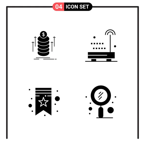 Set Universeller Kreativer Symbole Einfach Vektorillustrationen Für Web Und Mobile — Stockvektor