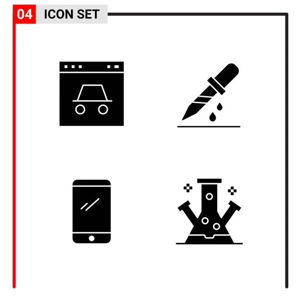 Set Universeller Kreativer Symbole Einfach Vektorillustrationen Für Web Und Mobile — Stockvektor