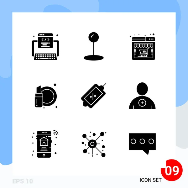 Conjunto de 16 iconos universales Vector de negocios — Vector de stock