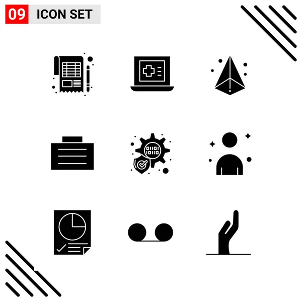 Conjunto Iconos Creativos Universales Simplemente Vector Ilustraciones Para Aplicaciones Web — Archivo Imágenes Vectoriales