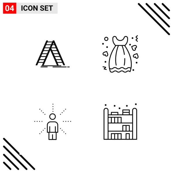 Conjunto Iconos Creativos Universales Simplemente Vector Ilustraciones Para Aplicaciones Web — Vector de stock