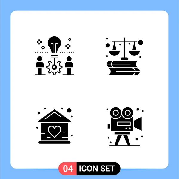 Conjunto Iconos Creativos Universales Simplemente Vector Ilustraciones Para Aplicaciones Web — Vector de stock