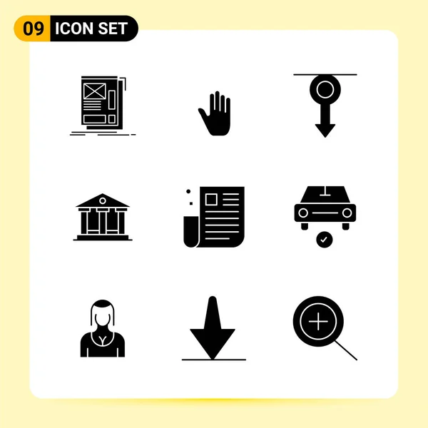 Conjunto Iconos Creativos Universales Simplemente Vector Ilustraciones Para Aplicaciones Web — Vector de stock