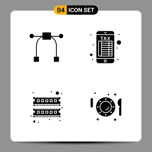 Set Universeller Kreativer Symbole Einfach Vektorillustrationen Für Web Und Mobile — Stockvektor