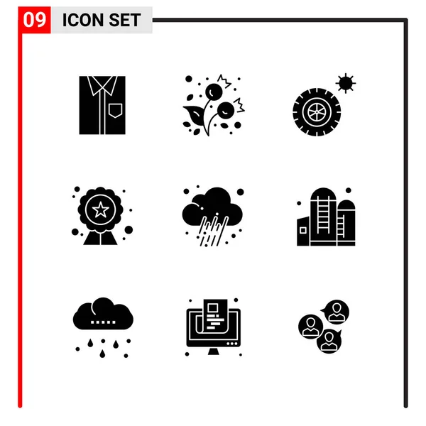 Set Universal Creative Icons Simply Vector Illustrations Web Mobile Apps — Stock Vector